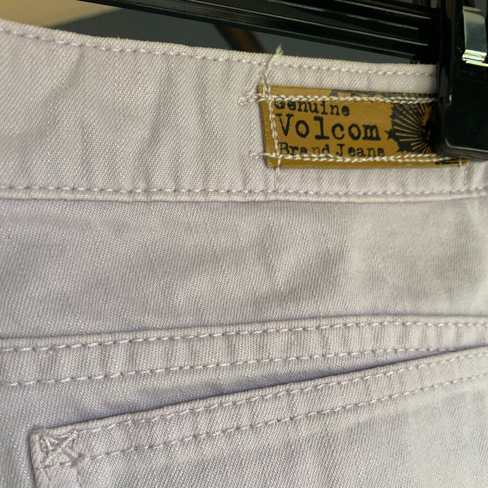 Volcom Pastel Lavender Purple Denim Shorts - Picture 4 of 5